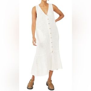 Free People NWT Valerie Sleeveless Cotton Maxi Dress L